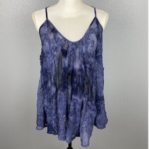 Intimately Free People Trapeze Swing Rosettes Tunic Tank Size XS